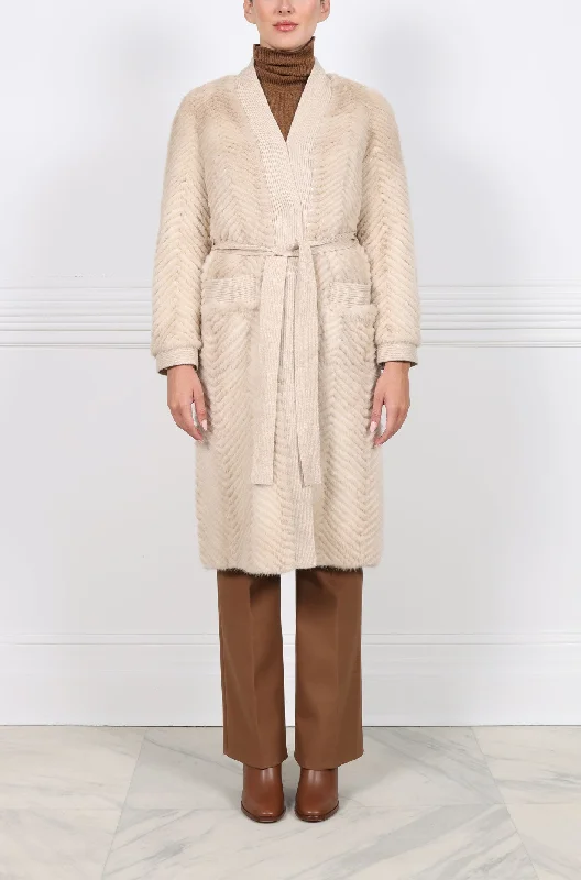 The Claire Mink Fur Coat Parka Down Jacket Wool Coat