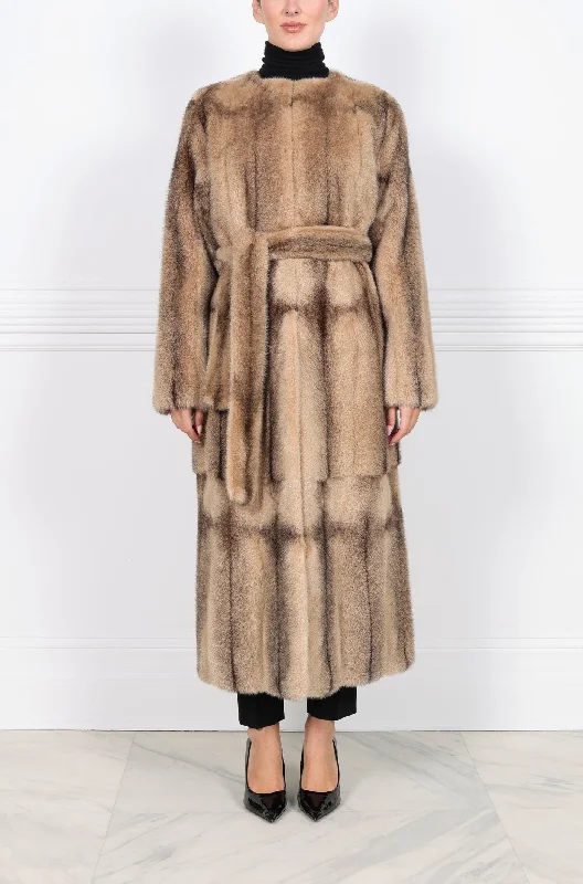 The Shiloh Mink Fur Coat Trapeze Tunic Caftan
