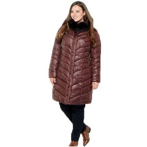 Vlasta Women's Puffer Winter Coat Bolero Crop Top Camisole
