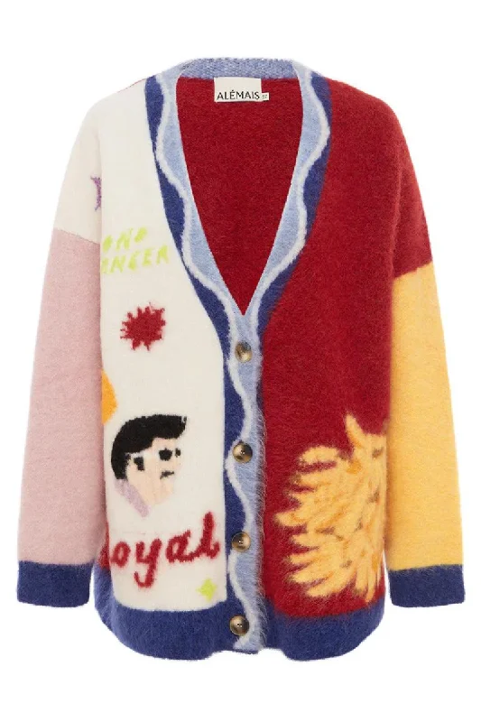 All Aboard Knit Cardigan Cable Knit Ribbed Knit Lace Knit