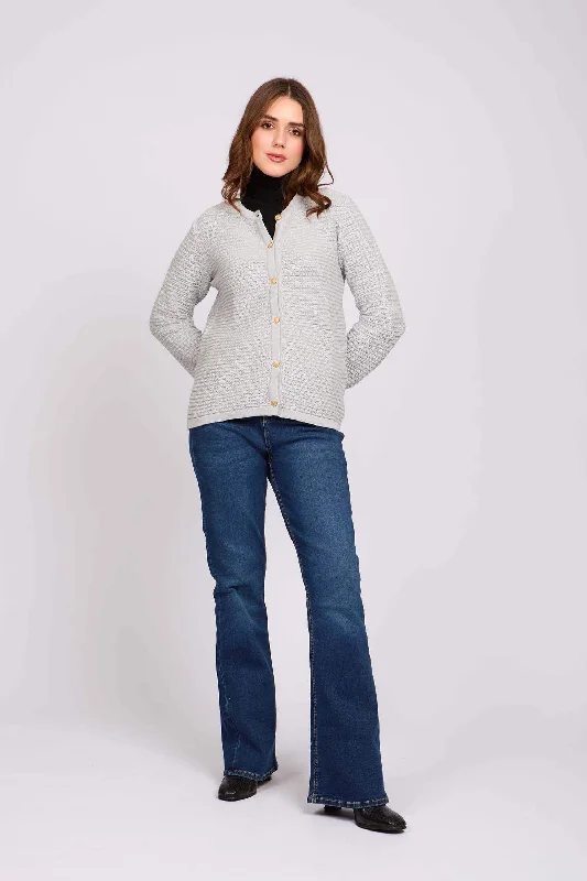 Cardigan Herringbone Houndstooth Plaid