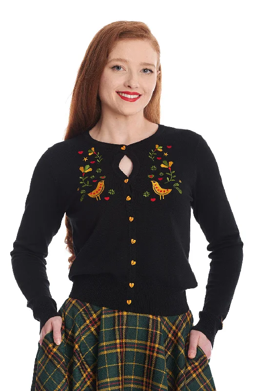 Heritage Birdy Cardigan Plaid Cardigan Polka Dot Checkered