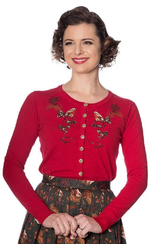 Rockin Robin Cardigan Wool Fabric Cashmere Fabric Tweed Fabric