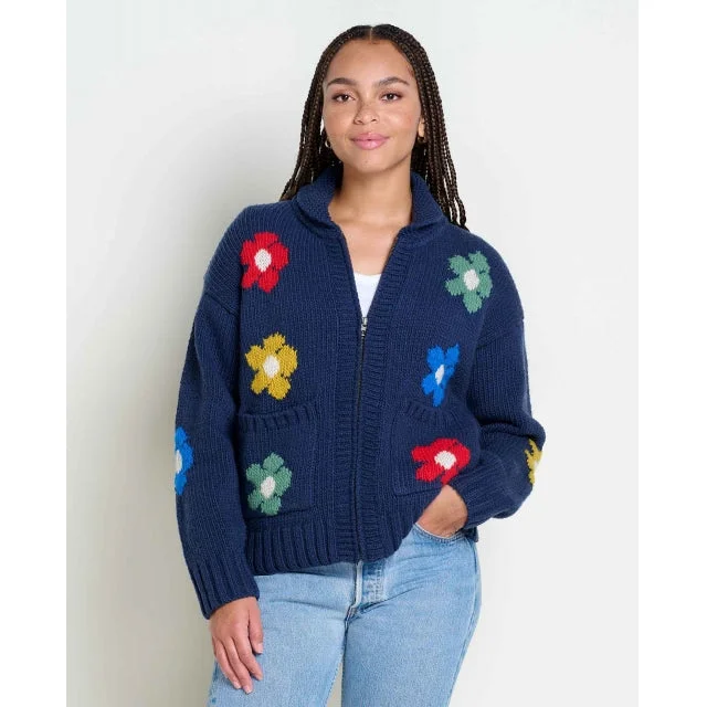 Womens Nitsa Zip Cardigan Iron Safe Non-Iron Wrinkle Free