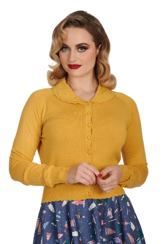 Trudy Cardigan Spandex Rayon Corduroy