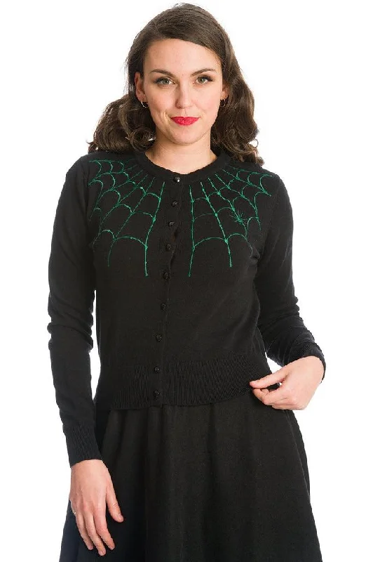 Under Her Web Spell Cardigan Cardigan Knitwear Sweater